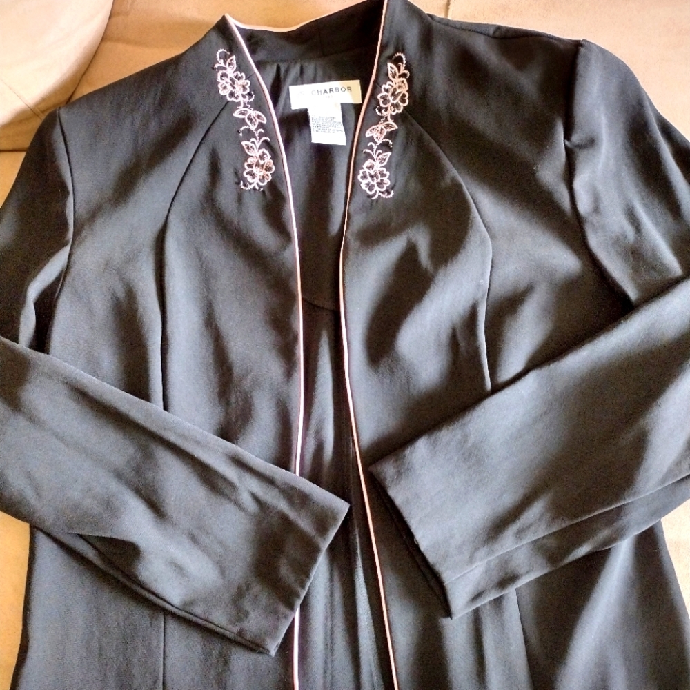 Black & Pink Blazer, Sag Harbor, sz 14